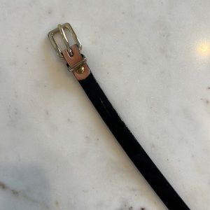 Patent Black Leather Belt